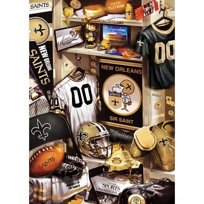 MasterPieces 500 Piece Puzzle - New Orleans Saints Locker Room - 15"x21" 4 MasterPieces 500 Piece Puzzle - New Orleans Saints Locker Room - 15"x21" - Image 2