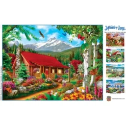 MasterPieces 300 Piece EZ Grip Jigsaw Puzzle - Mountain Hideaway - 18"x24" -Games and Puzzles Shop GUEST 02eff71d 47b2 4379 b66d 6ab1011e5168