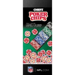 MasterPieces Casino Style 100 Piece Poker Chip Set - NFL Kansas City Chiefs -Games and Puzzles Shop GUEST 04041fe1 a56d 4a2a beb0 02ccf14a5d18