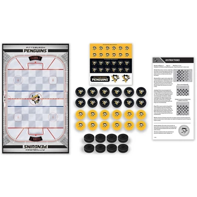 MasterPieces Officially Licensed NHL Pittsburgh Penguins Checkers Board Game For Families And Kids Ages 6 And Up 4 MasterPieces Officially Licensed NHL Pittsburgh Penguins Checkers Board Game For Families And Kids Ages 6 And Up - Image 2