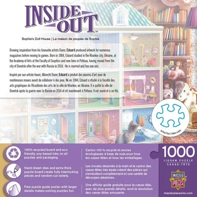 MasterPieces Inc Inside Out Sophias Dollhouse 1000 Piece Jigsaw Puzzle 4 MasterPieces Inc Inside Out Sophias Dollhouse 1000 Piece Jigsaw Puzzle - Image 2