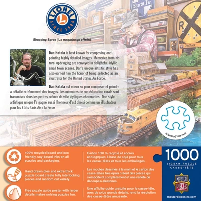 MasterPieces Inc Lionel Trains Shopping Spree 1000 Piece Jigsaw Puzzle 3 MasterPieces Inc Lionel Trains Shopping Spree 1000 Piece Jigsaw Puzzle