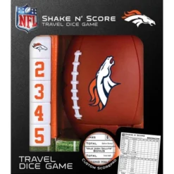 MasterPieces Officially Licsenced NFL Denver Broncos Shake N' Score Dice Game For Age 6 And Up