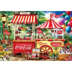MasterPieces 2000 Piece Jigsaw Puzzle - Coca-Cola Stand - 39"x27" -Games and Puzzles Shop GUEST 0689f946 799e 4452 aa3d 7562cf245626