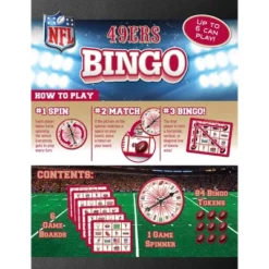 MasterPieces Kids Games - NFL San Francisco 49ers Bingo -Games and Puzzles Shop GUEST 08fd4e06 2aeb 4035 87b4 c1aeda709049