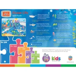 MasterPieces Kids And Family Jigsaw Puzzle - Ocean Life 24, Pieces -Games and Puzzles Shop GUEST 0926fa22 fe81 4b4c a051 b0f620275125