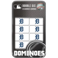 MasterPieces Officially Licensed MLB Detroit Tigers 28 Piece Dominoes Game For Adults