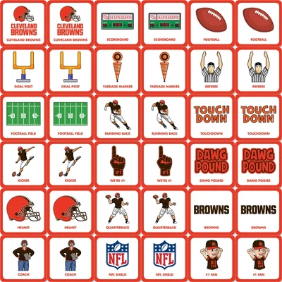 MasterPieces Officially Licensed NFL Cleveland Browns Matching Game For Kids And Families 4 MasterPieces Officially Licensed NFL Cleveland Browns Matching Game For Kids And Families - Image 2