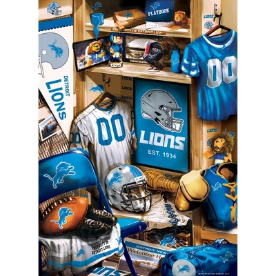 MasterPieces 500 Piece Puzzle - Detroit Lions Locker Room - 15"x21" 4 MasterPieces 500 Piece Puzzle - Detroit Lions Locker Room - 15"x21" - Image 2