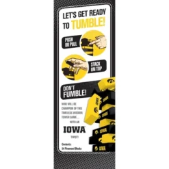 MasterPieces Real Wood Block Tumble Towers - NCAA Iowa Hawkeyes -Games and Puzzles Shop GUEST 0bb95916 8bea 44ac 8bfe 3bc41f996f76