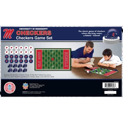 MasterPieces Officially Licensed NCAA Ole Miss Rebels Checkers Board Game For Families And Kids Ages 6 And Up 4 MasterPieces Officially Licensed NCAA Ole Miss Rebels Checkers Board Game For Families And Kids Ages 6 And Up - Image 2