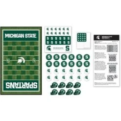 MasterPieces Officially Licensed NCAA Michigan State Spartans Checkers Board Game For Families And Kids Ages 6 And Up -Games and Puzzles Shop GUEST 0d1676a5 fb25 4b09 baaa c5038b1e0cbc