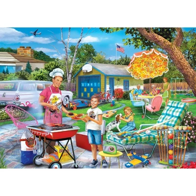 MasterPieces 1000 Piece Jigsaw Puzzle - Backyard Barbeque - 19.25"x26.75" 4 MasterPieces 1000 Piece Jigsaw Puzzle - Backyard Barbeque - 19.25"x26.75" - Image 2