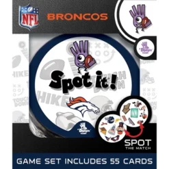 MasterPieces Officially Licensed NFL Denver Broncos Spot It Game For Kids And Adults