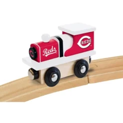 MasterPieces Officially Licensed MLB Cincinnati Reds Wooden Toy Train Engine For Kids -Games and Puzzles Shop GUEST 0e0bf484 23b0 49af b589 78fffb42504d