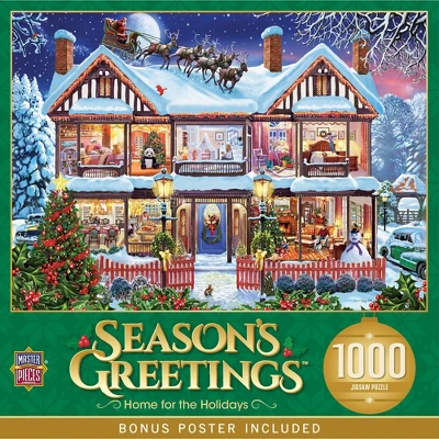 MasterPieces 1000 Piece Christmas Jigsaw Puzzle - Home For The Holidays 3 MasterPieces 1000 Piece Christmas Jigsaw Puzzle - Home For The Holidays