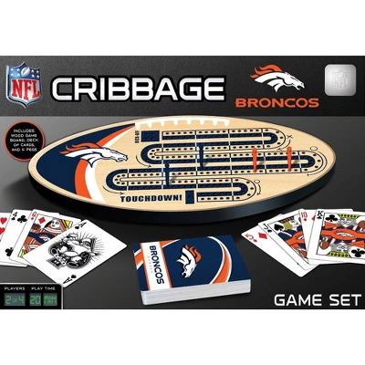 MasterPieces Officially Licensed NFL Denver Broncos Wooden Cribbage Game For Adults 3 MasterPieces Officially Licensed NFL Denver Broncos Wooden Cribbage Game For Adults