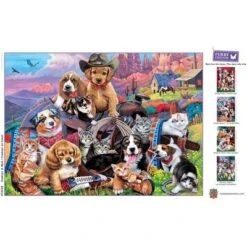 MasterPieces 1000 Piece Jigsaw Puzzle - Cowboys At Work - 19.25"x26.75" 11 MasterPieces 1000 Piece Jigsaw Puzzle - Cowboys At Work - 19.25"x26.75" -Games and Puzzles Shop GUEST 12b1b6ed 82c2 4c13 9456 c02a6fbe2d70