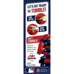 MasterPieces Real Wood Block Tumble Towers - MLB St. Louis Cardinals -Games and Puzzles Shop GUEST 14c89d3a 32cc 4733 a548 e1bace0229dc