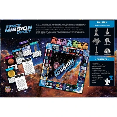 MasterPieces Opoly Family Board Games - Space Mission Opoly 5 MasterPieces Opoly Family Board Games - Space Mission Opoly - Image 3