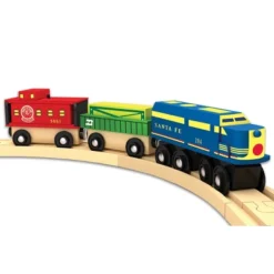 MasterPieces Wood Train Sets - Lionel Santa Fe Cargo 3 Piece Train Set -Games and Puzzles Shop GUEST 174d95b1 257a 4f05 9d1f 4a666c5e94a5