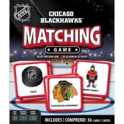 MasterPieces Officially Licensed NHL Chicago Blackhawks Matching Game For Kids And Families
