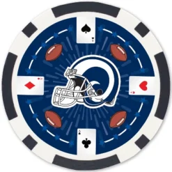 MasterPieces Casino Style 100 Piece Poker Chip Set - NFL Los Angeles Rams -Games and Puzzles Shop GUEST 1af683a0 442f 4ef5 b8a6 966db55d0c33