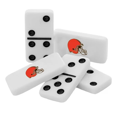 MasterPieces Officially Licensed NFL Cleveland Browns 28 Piece Dominoes Game For Adults 4 MasterPieces Officially Licensed NFL Cleveland Browns 28 Piece Dominoes Game For Adults - Image 2