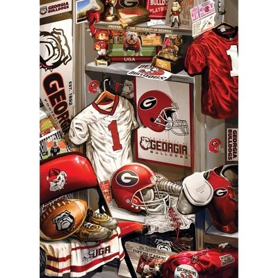 MasterPieces 500 Piece Puzzle - Georgia Bulldogs Locker Room - 15"x21" 4 MasterPieces 500 Piece Puzzle - Georgia Bulldogs Locker Room - 15"x21" - Image 2