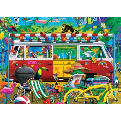 MasterPieces 1000 Piece Jigsaw Puzzle - Van Life - 19.25"x26.75" 4 MasterPieces 1000 Piece Jigsaw Puzzle - Van Life - 19.25"x26.75" - Image 2