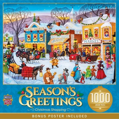 MasterPieces 1000 Piece Jigsaw Puzzle - Christmas Shopping - 19.25"x26.75" 3 MasterPieces 1000 Piece Jigsaw Puzzle - Christmas Shopping - 19.25"x26.75"