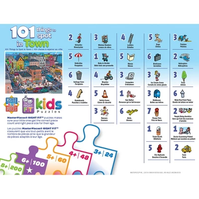 MasterPieces 100 Piece Kids Jigsaw Puzzle - 101 Things To Spot In Town 5 MasterPieces 100 Piece Kids Jigsaw Puzzle - 101 Things To Spot In Town - Image 3