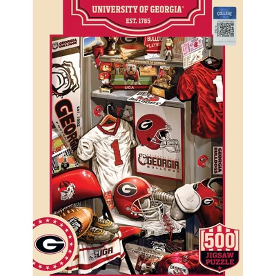MasterPieces 500 Piece Puzzle - Georgia Bulldogs Locker Room - 15"x21" 3 MasterPieces 500 Piece Puzzle - Georgia Bulldogs Locker Room - 15"x21"