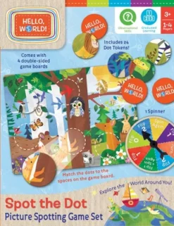 MasterPieces Kids Games - Hello, World! Spot The Dot Matching Game