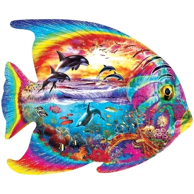 MasterPieces Inc Tropical Fish Shape 1000 Piece Jigsaw Puzzle 4 MasterPieces Inc Tropical Fish Shape 1000 Piece Jigsaw Puzzle - Image 2