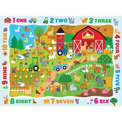 MasterPieces 48 Piece Kids Jigsaw Puzzle - Counting On The Farm - 14"x19" 4 MasterPieces 48 Piece Kids Jigsaw Puzzle - Counting On The Farm - 14"x19" - Image 2