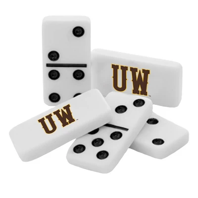 MasterPieces Officially Licensed NCAA Wyoming Cowboys 28 Piece Dominoes Game For Adults 4 MasterPieces Officially Licensed NCAA Wyoming Cowboys 28 Piece Dominoes Game For Adults - Image 2
