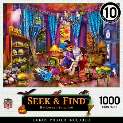 MasterPieces 1000 Piece Jigsaw Puzzle - Halloween Surprise - 19.25"x26.75" 3 MasterPieces 1000 Piece Jigsaw Puzzle - Halloween Surprise - 19.25"x26.75"