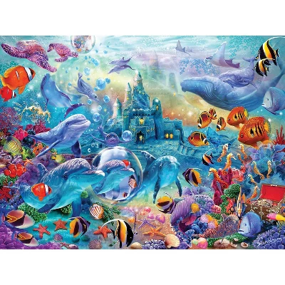 MasterPieces Inc Sea Castle Delight 500 Piece Hidden Images Glow In The Dark Jigsaw Puzzle 4 MasterPieces Inc Sea Castle Delight 500 Piece Hidden Images Glow In The Dark Jigsaw Puzzle - Image 2