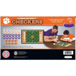 MasterPieces Officially Licensed NCAA Clemson Tigers Checkers Board Game For Families And Kids Ages 6 And Up -Games and Puzzles Shop GUEST 249f210a 2745 4aa9 85c9 a9f09739ba71