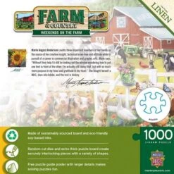 MasterPieces 1000 Piece Puzzle - Weekends On The Farm - 19.25"x26.75" -Games and Puzzles Shop GUEST 24faf154 a510 4e59 8763 e101e3fc4bd6