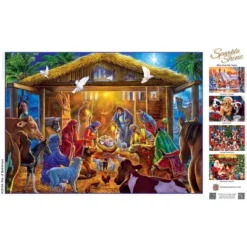 MasterPieces 500 Piece Glitter Christmas Jigsaw Puzzle - Star Of Bethlehem -Games and Puzzles Shop GUEST 2529deaf e616 4dea afbe 5487b81fe704