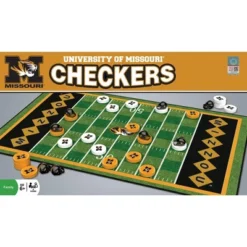 MasterPieces Officially Licensed NCAA Missouri Tigers Checkers Board Game For Families And Kids Ages 6 And Up