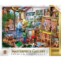 MasterPieces 1000 Piece Jigsaw Puzzle - Gallery On The Square - 26.8"x19.3"