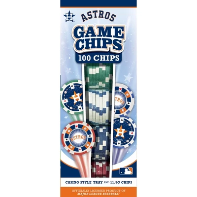 MasterPieces Casino Style 100 Piece Poker Chip Set - MLB Houston Astros 3 MasterPieces Casino Style 100 Piece Poker Chip Set - MLB Houston Astros