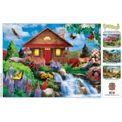 MasterPieces 750 Piece Jigsaw Puzzle For Adults - Floral Falls - 18"x24" -Games and Puzzles Shop GUEST 29010567 fd37 4993 a4f3 f6b1ad700477