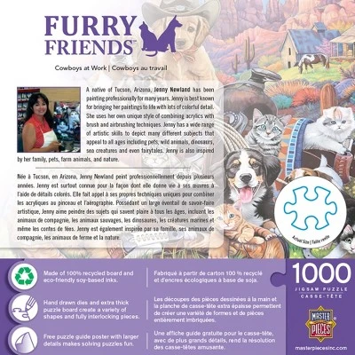 MasterPieces 1000 Piece Jigsaw Puzzle - Cowboys At Work - 19.25"x26.75" 5 MasterPieces 1000 Piece Jigsaw Puzzle - Cowboys At Work - 19.25"x26.75" - Image 3