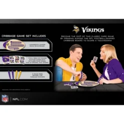 MasterPieces Officially Licensed NFL Minnesota Vikings Wooden Cribbage Game For Adults -Games and Puzzles Shop GUEST 2ae727cb 1394 44ec a33a 4b031e266060