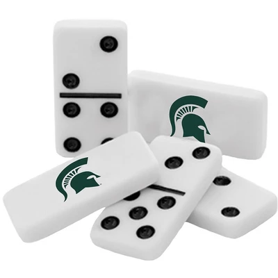 MasterPieces Officially Licensed NCAA Michigan State Spartans 28 Piece Dominoes Game For Adults 4 MasterPieces Officially Licensed NCAA Michigan State Spartans 28 Piece Dominoes Game For Adults - Image 2