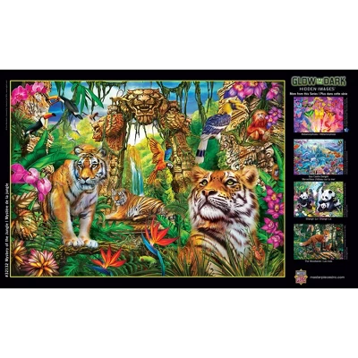 MasterPieces 500 Piece Glow In The Dark Puzzle - Mystery Of The Jungle 6 MasterPieces 500 Piece Glow In The Dark Puzzle - Mystery Of The Jungle - Image 4